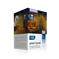 Гірлянда-каскад електрич. ColorWay 126LED 8режимів +USB тепла L-9м H-1,5м №80555