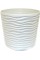 Горщик квітковий пластиковий "Ф'южн" 12х11см 0,6л біла троянда,низький,зі вставкою/Алеана/