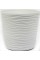 Горщик квітковий пласт. "Ф'южн" d12х11см 0,6л білий,низький,зі вставкою №0179/Алеана/(8)