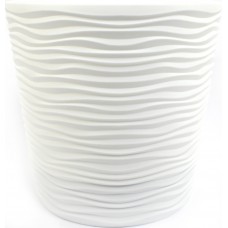 Горщик квітковий пласт. "Ф'южн" d20х18см 3,5л білий,низький,зі вставкою №0193/Алеана/(10)