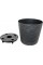 Горщик квітковий пласт. "Ф'южн" d20х18см 3,5л граніт,низький,зі вставкою №0287/Алеана/(10)