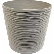 Горщик квітковий пласт. "Ф'южн" d20х18см 3,5л какао,низький,зі вставкою №0218/Алеана/(10)