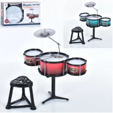 Барабанна установка,3 барабани,2 види,в кор-ці,49х29х17см №6625A-1-2(9)