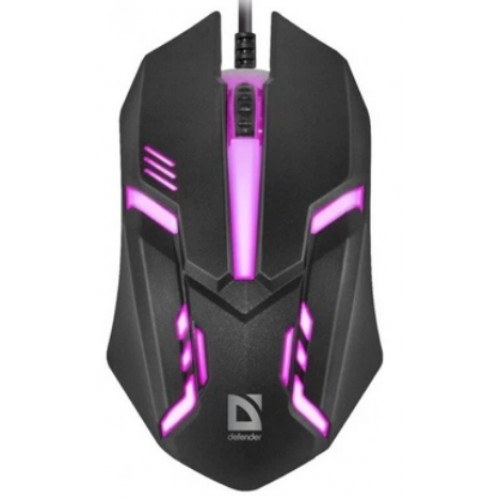 Мишка ігрова Defender Cyber MB-560L USB black