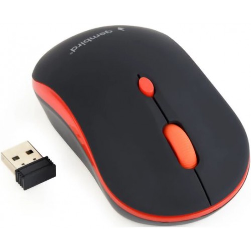 Мишка бездротова GEMBIRD MUSW-4B-03-R Black/Red USB