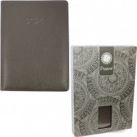 Щоден. А5 "Optima" дат2026 натур. шкіра, коричневий №O25200-07