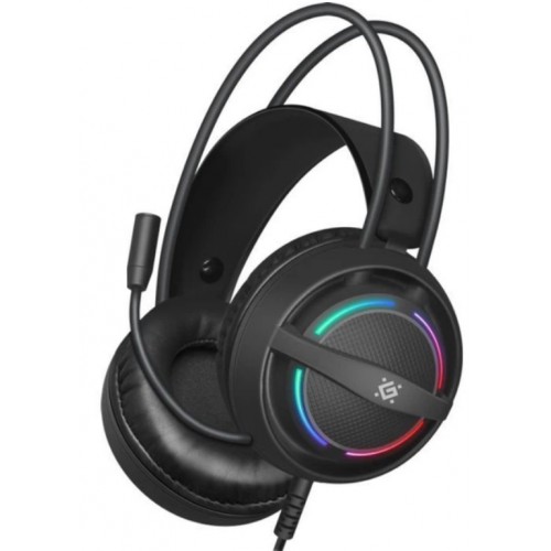 Навушники Defender Dexter RGB 2,2м black+мікрофон №64595