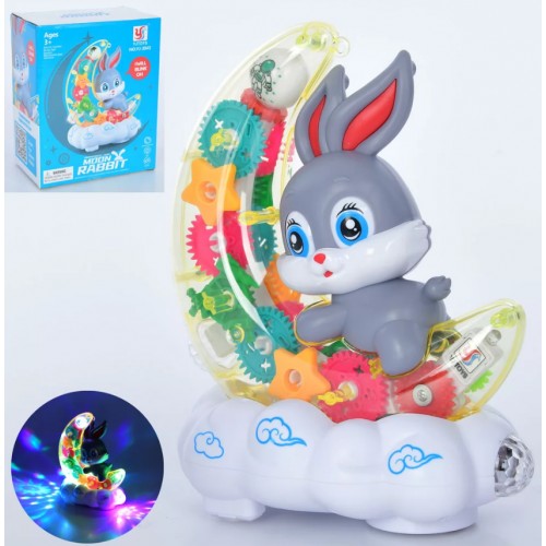 Кролик 20см, шестерні,танцює,на бат-ці,в кор-ці,20х16х10см YJ-3043(18)