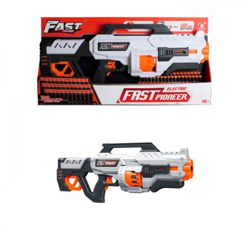 Автомат на бат-ці 61,5см,м'які кулі 36шт,в кор-ці,63х31х7,5см №BIG530(10)