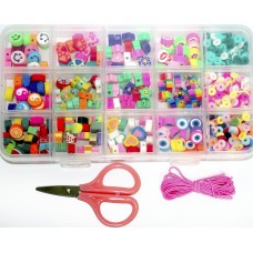 Бісер,намистини,ножиці,у пеналі,17х10х2см 220(48)