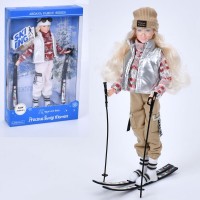 Лялька 30см,на шарнірах,лижниця,лижі,в кор-ці,23х36,5х6см A788AB(24)