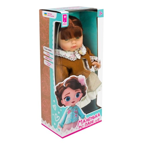 Лялька Маленька пані45см,м'яка,на бат-ці,укр.мова,в кор-ці,46х19,5х13смPL-525-112(12)КІ