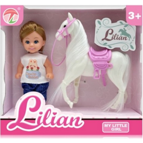 Лялька+конячка,2види,в кор-ці,17х5х15см 86022(180) КІ