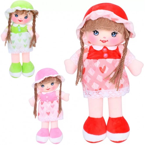 Лялька 32см,м'яконабивна,в кульку,14х32х9см,3 кольори C0100471-1(60)