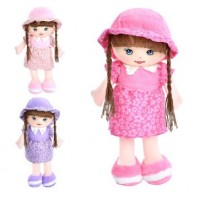 Лялька 40см,м'яконабивна,петелька,в кульку,19х40х10см, 5 кольорів YG0188(50)