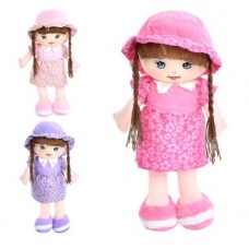 Лялька 40см,м'яконабивна,петелька,в кульку,19х40х10см, 5 кольорів YG0188(50)