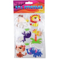 Наліпка EVA "Тварини Африки 1" 11,5х18см №158099/Мандарин/