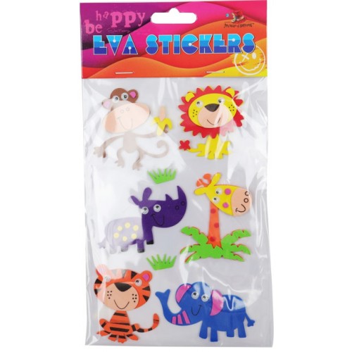 Наліпка EVA "Тварини Африки 1" 11,5х18см №158099/Мандарин/