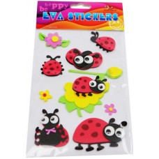 Наліпка EVA "Комахи сонечко" 11,5х18см №158101/Мандарин/