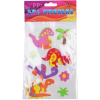 Наліпка EVA "Динозаври" 11,5х18см №158102/Мандарин/(1)(24)