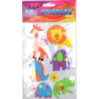 Наліпка EVA "Тварини Африки 3" 11,5х18см №158105/Мандарин/