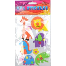 Наліпка EVA "Тварини Африки 3" 11,5х18см №158105/Мандарин/