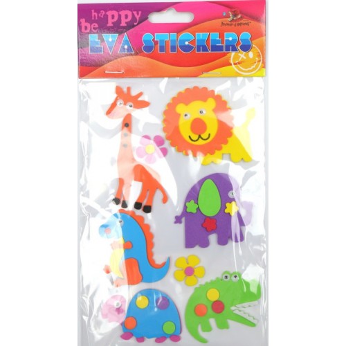 Наліпка EVA "Тварини Африки 3" 11,5х18см №158105/Мандарин/