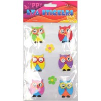 Наліпка EVA "Совенята" 11,5х18см №158106/Мандарин/