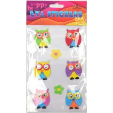 Наліпка EVA "Совенята" 11,5х18см №158106/Мандарин/