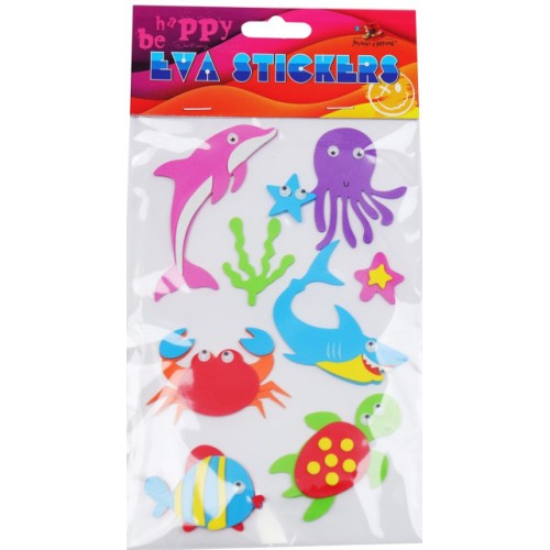 Наліпка EVA "Морські мешканці" 11,5х18см №158107/Мандарин/