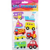 Наліпка EVA "Машинки" 11,5х18см №158110/Мандарин/