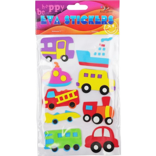Наліпка EVA "Машинки" 11,5х18см №158110/Мандарин/