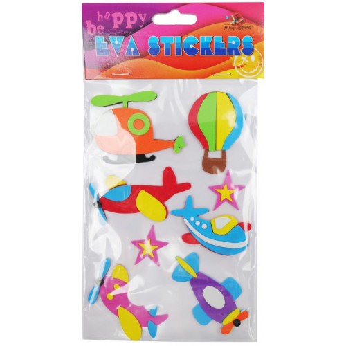 Наліпка EVA "Літаки" 11,5х18см №158111/Мандарин/(1)(24)