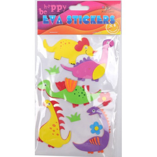 Наліпка EVA "Динозаври 2" 11,5х18см №158112/Мандарин/