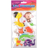 Наліпка EVA "Тварини дикі" 11,5х18см №158113/Мандарин/