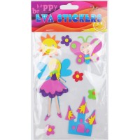 Наліпка EVA "Фея" 11,5х18см №158115/Мандарин/