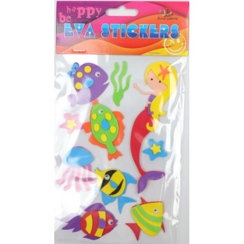 Наліпка EVA "Русалонька" 11,5х18см №158118/Мандарин/