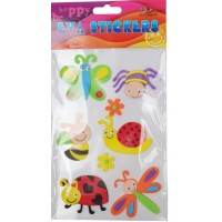 Наліпка EVA "Комахи" 11,5х18см №158124/Мандарин/