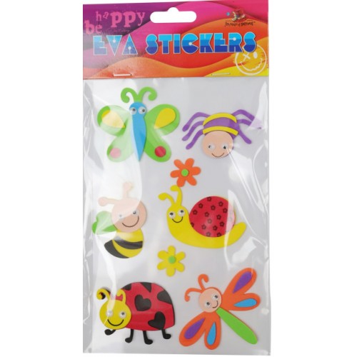 Наліпка EVA "Комахи" 11,5х18см №158124/Мандарин/