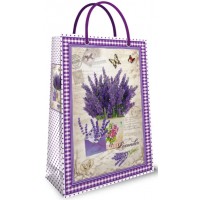 Пакет подарунковий картон 240х340х88мм ламін. Лаванда П146/Фоліо(25)