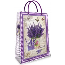 Пакет подарунковий картон 240х340х88мм ламін. Лаванда П146/Фоліо(25)