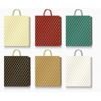 Пакет подарунковий Buromax 18х23х8см тиснення фольгою та конгревне тиснення BM.200031