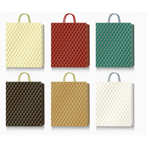 Пакет подарунковий Buromax 18х23х8см тиснення фольгою та конгревне тиснення BM.200031