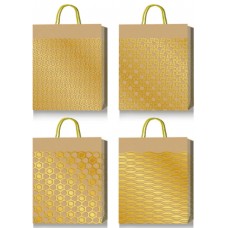 Пакет подарунковий Buromax 18х23х8см тиснення фольгою BM.200046