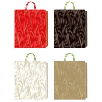 Пакет подарунковий Buromax 18х23х8см тиснення фольгою та конгревне тиснення BM.20005