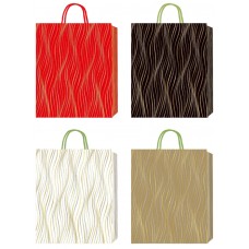 Пакет подарунковий Buromax 18х23х8см тиснення фольгою та конгревне тиснення BM.20005