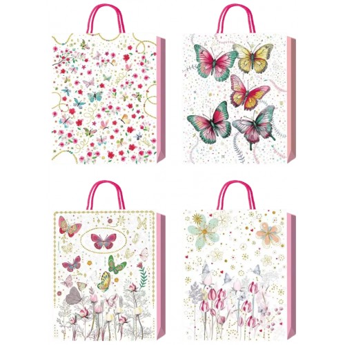 Пакет подарунковий Buromax 18х23х8см тиснення фольгою BM.20007