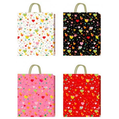 Пакет подарунковий Buromax 18х23х8см тиснення фольгою BM.20009