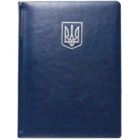 Щоден. A5 Economix недат. Nebraska синій, з тисненням Герб E22061-02(20)