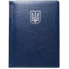 Щоден. A5 Economix недат. Nebraska синій, з тисненням Герб E22061-02(20)